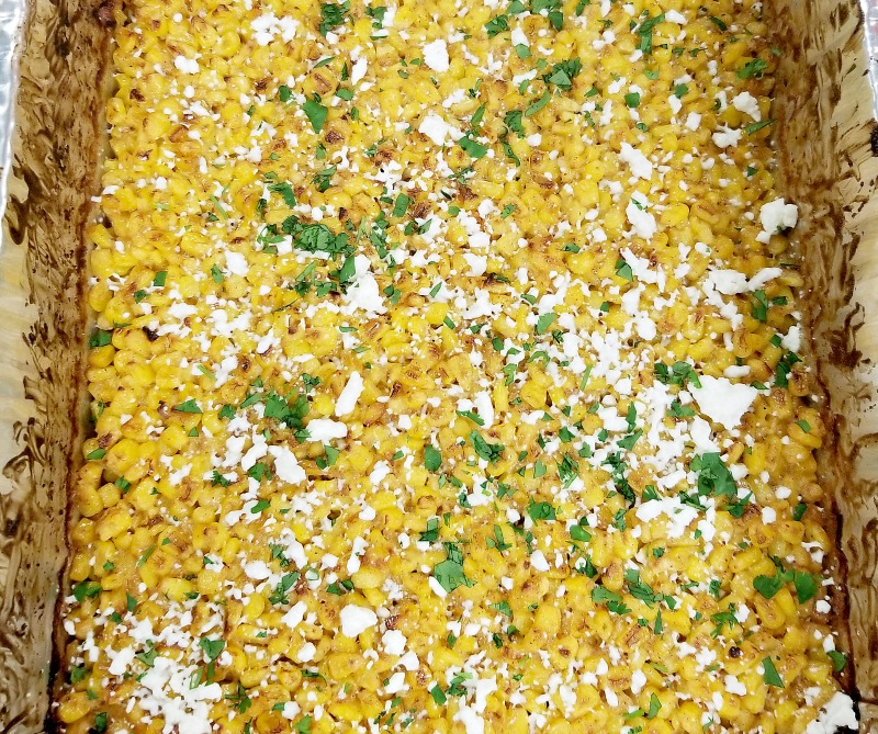close-up view of this Mexican Street Corn recipe