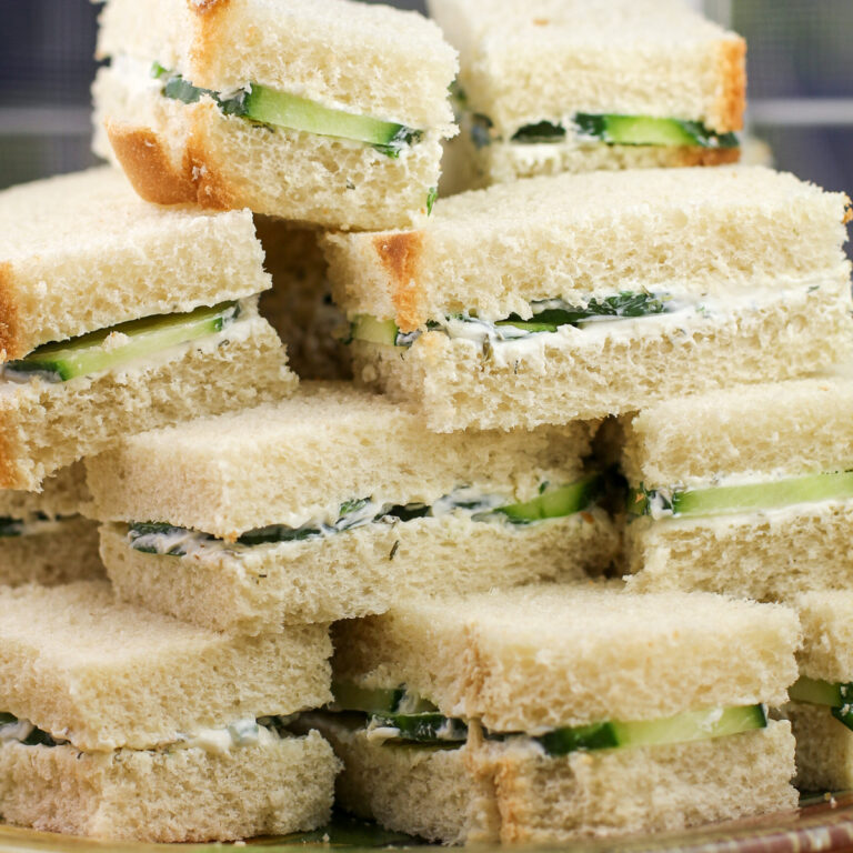English Cucumber Sandwiches for a Crowd